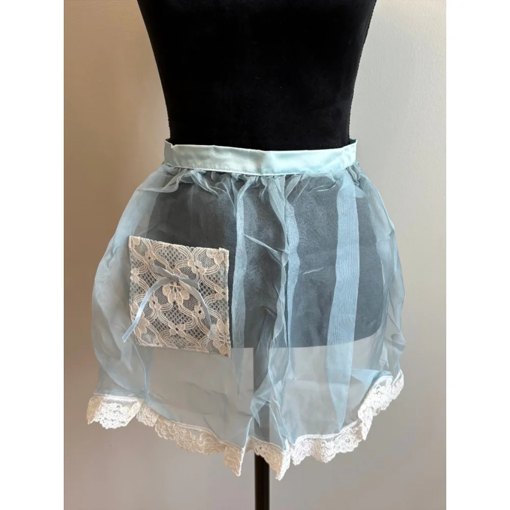 Vintage Baby Blue Hostess Apron